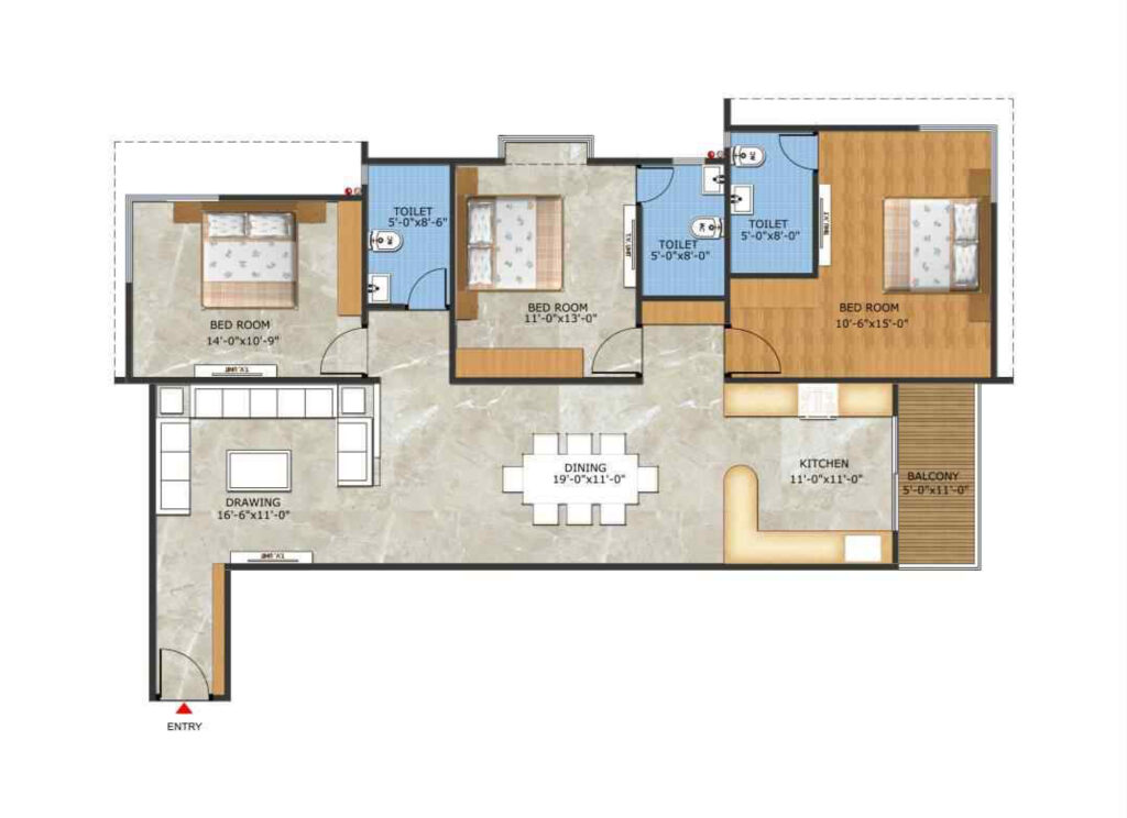 The Spectrum 21 By Sankalp Builders - Flat Type 3